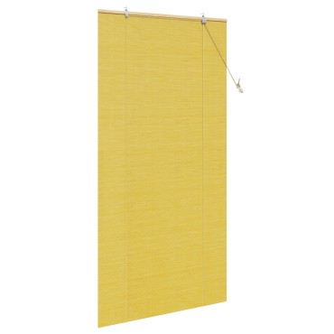 vidaXL Ρόλερ (στόρι) Κίτρινο 100 x 220 cm Μπαμπού