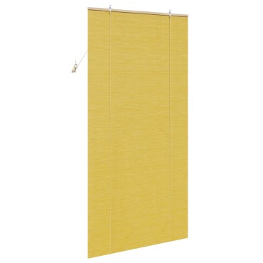 vidaXL Ρόλερ (στόρι) Κίτρινο 100 x 220 cm Μπαμπού