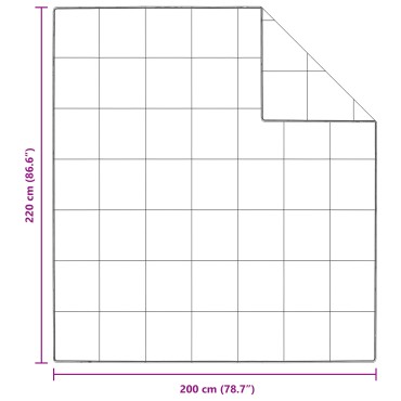 vidaXL Πάπλωμα Λευκό 200 x 220 cm Φτερό