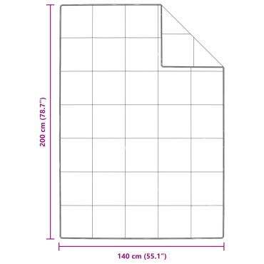 vidaXL Χειμερινό Παπλωματοθήκη Λευκό 140 x 200 cm Φτερό