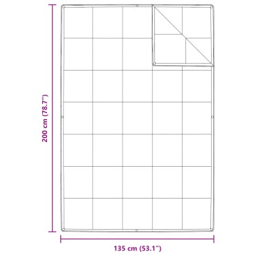 vidaXL Κουβέρτα 2 σε 1 Λευκό 135 x 200 cm Φτερό