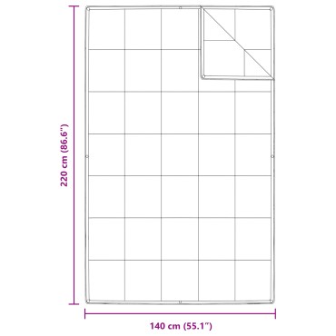 vidaXL Κουβέρτα 2 σε 1 Λευκό 140 x 220 cm Φτερό