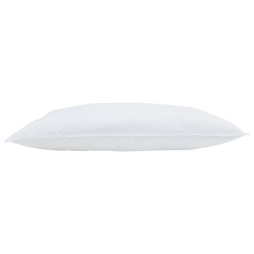 vidaXL Μαξιλάρι με μαξιλάρι Λευκό 40 x 80 cm Φτερό