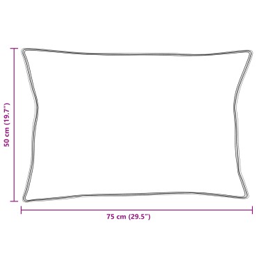 vidaXL Μαξιλάρι 2 τμχ. 50 x 75 cm Φτερό Λευκό