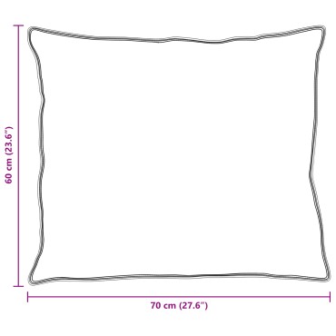 vidaXL Μαξιλάρι 2 τμχ. 60 x 70 cm Φτερό Λευκό