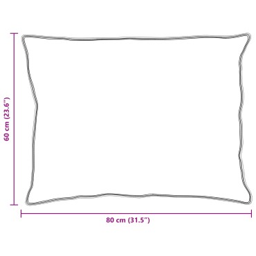 vidaXL Μαξιλάρι 2 τμχ. 60 x 80 cm Φτερό Λευκό