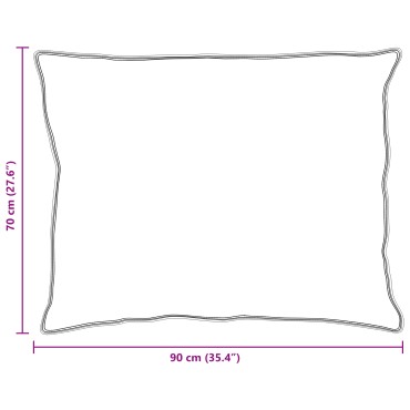 vidaXL Μαξιλάρι 2 τμχ. 70 x 90 cm Φτερό Λευκό