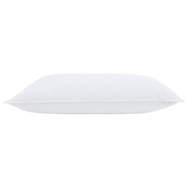 vidaXL Μαξιλάρι με μαξιλάρι Λευκό 40 x 80 cm Βαμβάκι