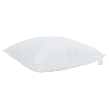 vidaXL Μαξιλάρι με μαξιλάρι Λευκό 80 x 80 cm Βαμβάκι