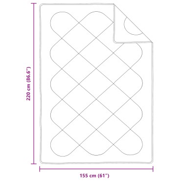vidaXL Χειμερινό Παπλωματοθήκη 220 x 155 x 0 εκ. Χειμώνας Πολυεστέρας