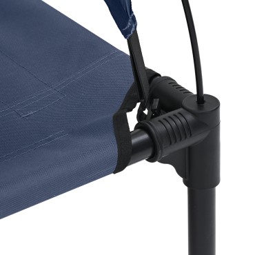 vidaXL Κρεβάτι Σκύλου Σκούρο μπλε 76 x 62 x 70,5 εκ. Ατσάλι