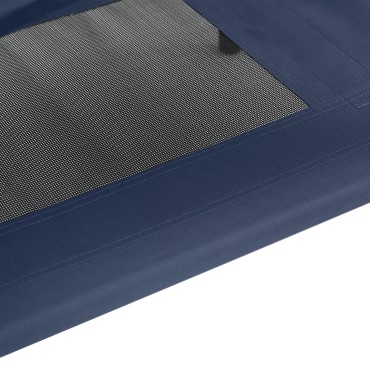 vidaXL Κρεβάτι Σκύλου Σκούρο μπλε 76 x 62 x 70,5 εκ. Ατσάλι