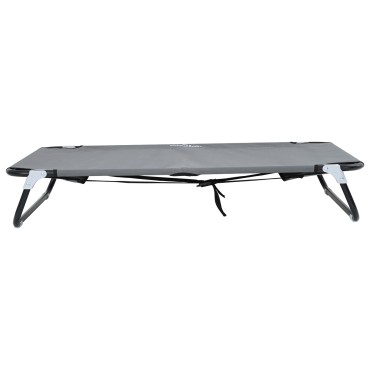 vidaXL Κρεβάτι Σκύλου 105 x 65 x 18 εκ. Ατσάλι Ανοιχτό γκρι