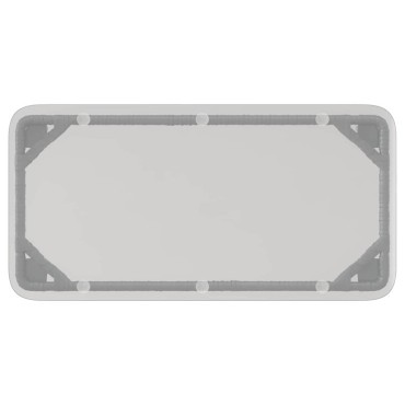 vidaXL Τραπέζι Κήπου Μαύρο 80x40x45cm συνθετικό ρατάν 1 τεμ.