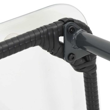 vidaXL Τραπέζι Κήπου Μαύρο 80x40x45cm συνθετικό ρατάν 1 τεμ.