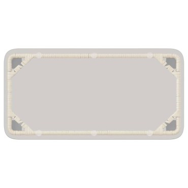 vidaXL Τραπέζι Κήπου Φυσικό 80x40x45cm συνθετικό ρατάν 1 τεμ.