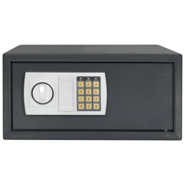 vidaXL Ψηφιακό Ασφαλές Σκούρο γκρι 42 x 37 x 20 εκ. Ατσάλι
