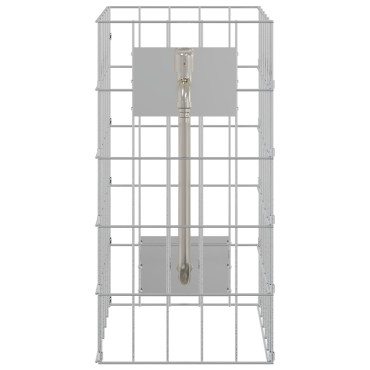 vidaXL Βρύση Γκαμπιόν 4 τμχ. Ασημί 25 x 25 x 50 cm