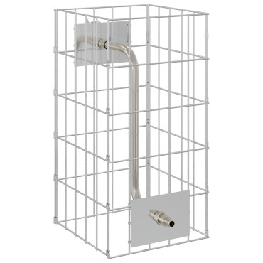 vidaXL Βρύση Γκαμπιόν 4 τμχ. Ασημί 25 x 25 x 50 cm