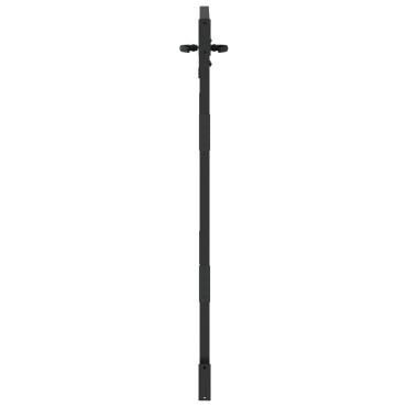 vidaXL Πύλη Κήπου Μαύρο 85 x 125 cm Ατσάλι με Επικάλυψη Πούδρας