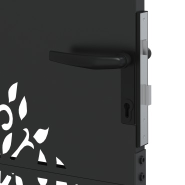 vidaXL Πύλη Κήπου 85 x 150 cm Ατσάλι με Επικάλυψη Πούδρας Κλειδώσιμο