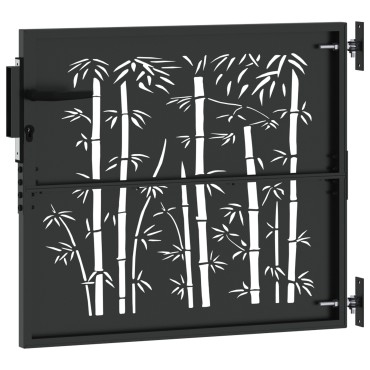 vidaXL Πύλη Κήπου 85 x 100 cm Ατσάλι με Επικάλυψη Πούδρας Κλειδώσιμο
