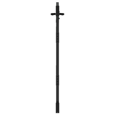 vidaXL Πύλη Κήπου Μαύρο 85 x 150 cm Ατσάλι με Επικάλυψη Πούδρας