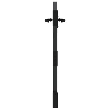 vidaXL Πύλη Κήπου Μαύρο 85 x 100 cm Ατσάλι με Επικάλυψη Πούδρας