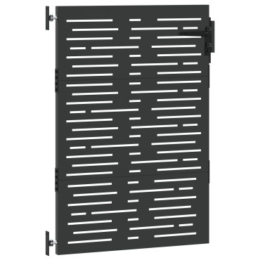 vidaXL Πύλη Κήπου 85 x 125 cm Ατσάλι με Επικάλυψη Πούδρας Κλειδώσιμο