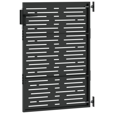 vidaXL Πύλη Κήπου 85 x 125 cm Ατσάλι με Επικάλυψη Πούδρας Κλειδώσιμο