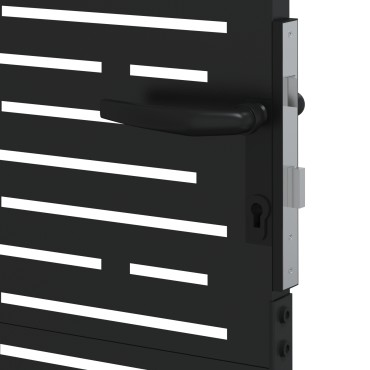 vidaXL Πύλη Κήπου 85 x 125 cm Ατσάλι με Επικάλυψη Πούδρας Κλειδώσιμο