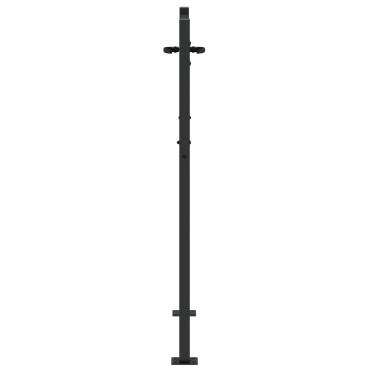 vidaXL Πύλη Κήπου 110 x 130 cm Ατσάλι με Επικάλυψη Πούδρας Κλειδώσιμο