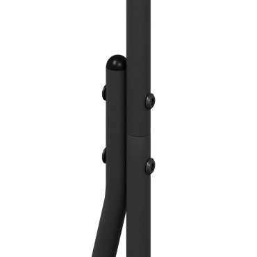 vidaXL Ράφι Ρούχων Μαύρο 62 x 48 x 158 εκ. Ατσάλι
