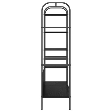 vidaXL Ράφι Ρούχων Μαύρο 120 x 44 x 160 εκ Επεξεργασμένο Ξύλο