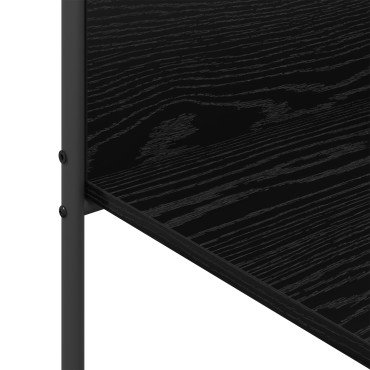 vidaXL Ράφι Ρούχων Μαύρο 120 x 44 x 160 εκ Επεξεργασμένο Ξύλο