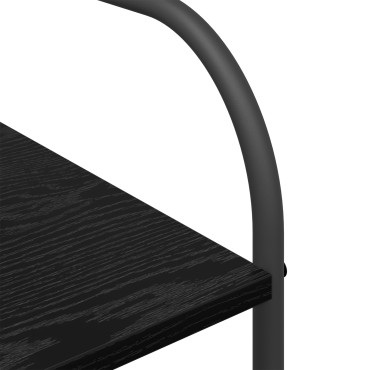 vidaXL Ράφι Ρούχων Μαύρο 120 x 44 x 160 εκ Επεξεργασμένο Ξύλο