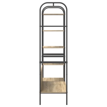 vidaXL Ράφι Ρούχων Καφέ Ξύλο Δρυός 120 x 44 x 160 εκ