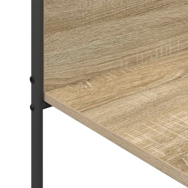 vidaXL Ράφι Ρούχων Καφέ Ξύλο Δρυός 120 x 44 x 160 εκ