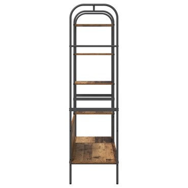 vidaXL Ράφι Ρούχων Καφέ Ξύλο Δρυός 120 x 44 x 160 εκ