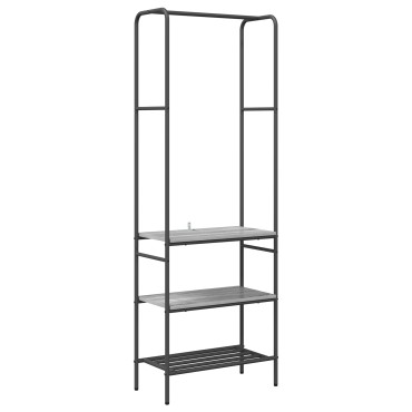 vidaXL Ράφι Ρούχων Γκρι sonoma 60 x 30 x 171 εκ Επεξεργασμένο Ξύλο