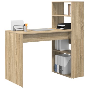 vidaXL Γραφείο Δρύς Sonoma Επεξεργασμένο Ξύλο 113x54x120cm 1 τεμ.