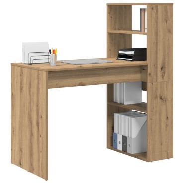 vidaXL Γραφείο Artisan Oak Επεξεργασμένο Ξύλο 113x54x120cm 1 τεμ.
