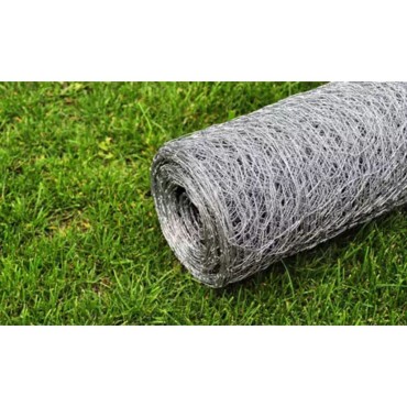 vidaXL Συρματόπλεγμα Κοτετσόσυρμα Ασημί 25 x 0,75 μ. Γαλβαν. Ατσάλι