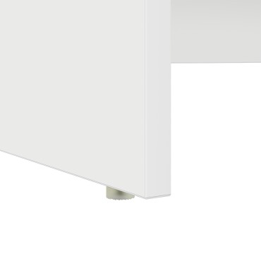 vidaXL Γραφείο Λευκό Επεξεργασμένο Ξύλο 120,5x44x88,5 εκ 1 τεμ.