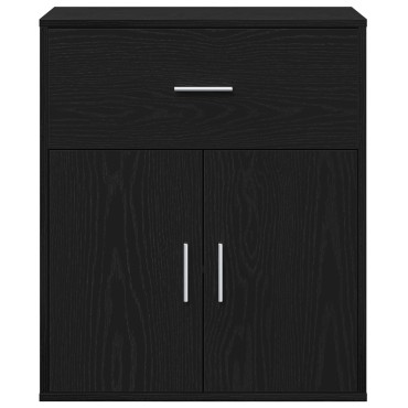 vidaXL Πλαϊνό γραφείο Μαύρη Οξυά 60x31x70cm Επεξεργασμένο Ξύλο 1 τεμ.