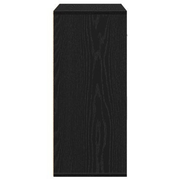 vidaXL Πλαϊνό γραφείο Μαύρη Οξυά 60x31x70cm Επεξεργασμένο Ξύλο 1 τεμ.