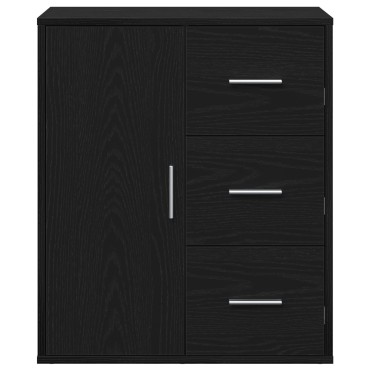 vidaXL Πλαϊνό γραφείο Μαύρη Οξυά 60x31x70cm Επεξεργασμένο Ξύλο 1 τεμ.
