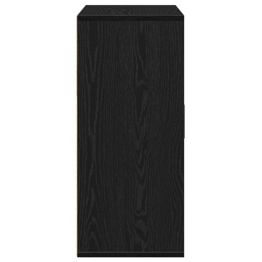 vidaXL Πλαϊνό γραφείο Μαύρη Οξυά 60x31x70cm Επεξεργασμένο Ξύλο 1 τεμ.