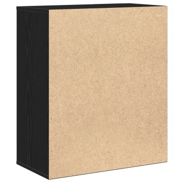 vidaXL Πλαϊνό γραφείο Μαύρη Οξυά 60x31x70cm Επεξεργασμένο Ξύλο 1 τεμ.