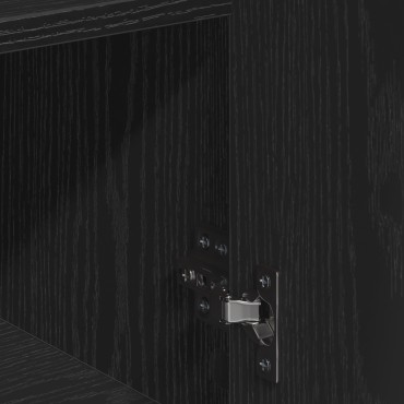 vidaXL Πλαϊνό γραφείο Μαύρη Οξυά 60x30x84cm Επεξεργασμένο Ξύλο 1 τεμ.